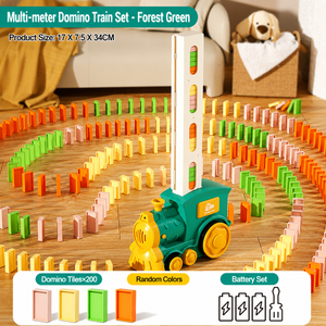 Automatic Domino Train Set for Kids | STEM Building & Chain Reaction Toy