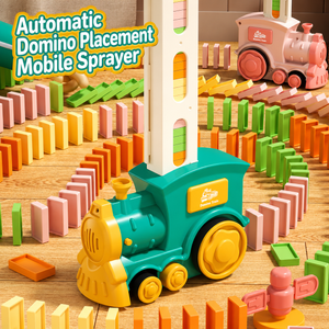Automatic Domino Train Set for Kids | STEM Building & Chain Reaction Toy