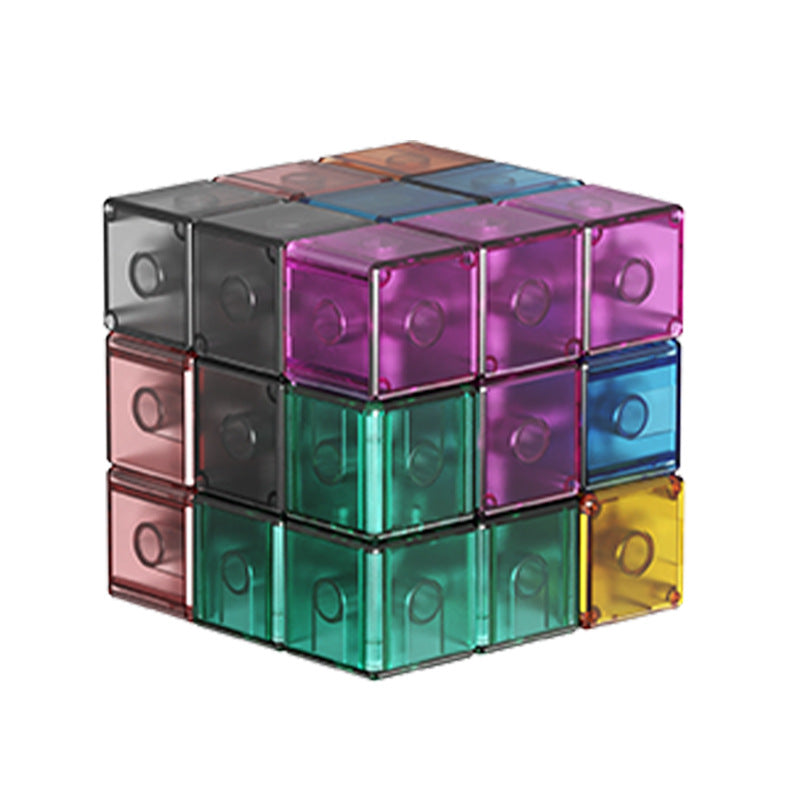 Magnetic Cube Building Block Set (54 Cards Edition)