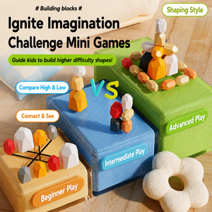 Pebloon Balancing Stones Set – Montessori Stacking Toy for Kids