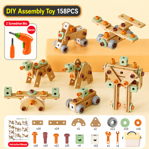 Kids DIY Electric Drill Tool Set - Montessori Construction Toy