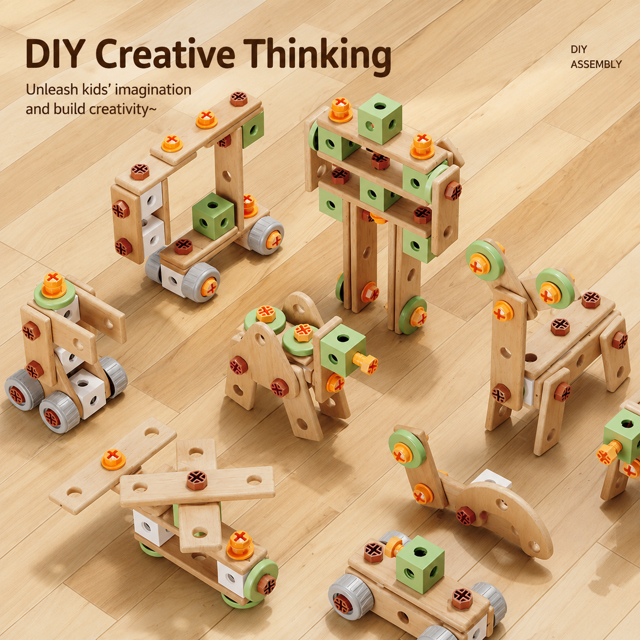 Kids DIY Electric Drill Tool Set - Montessori Construction Toy