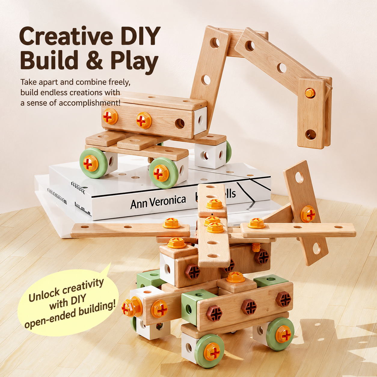 Kids DIY Electric Drill Tool Set - Montessori Construction Toy